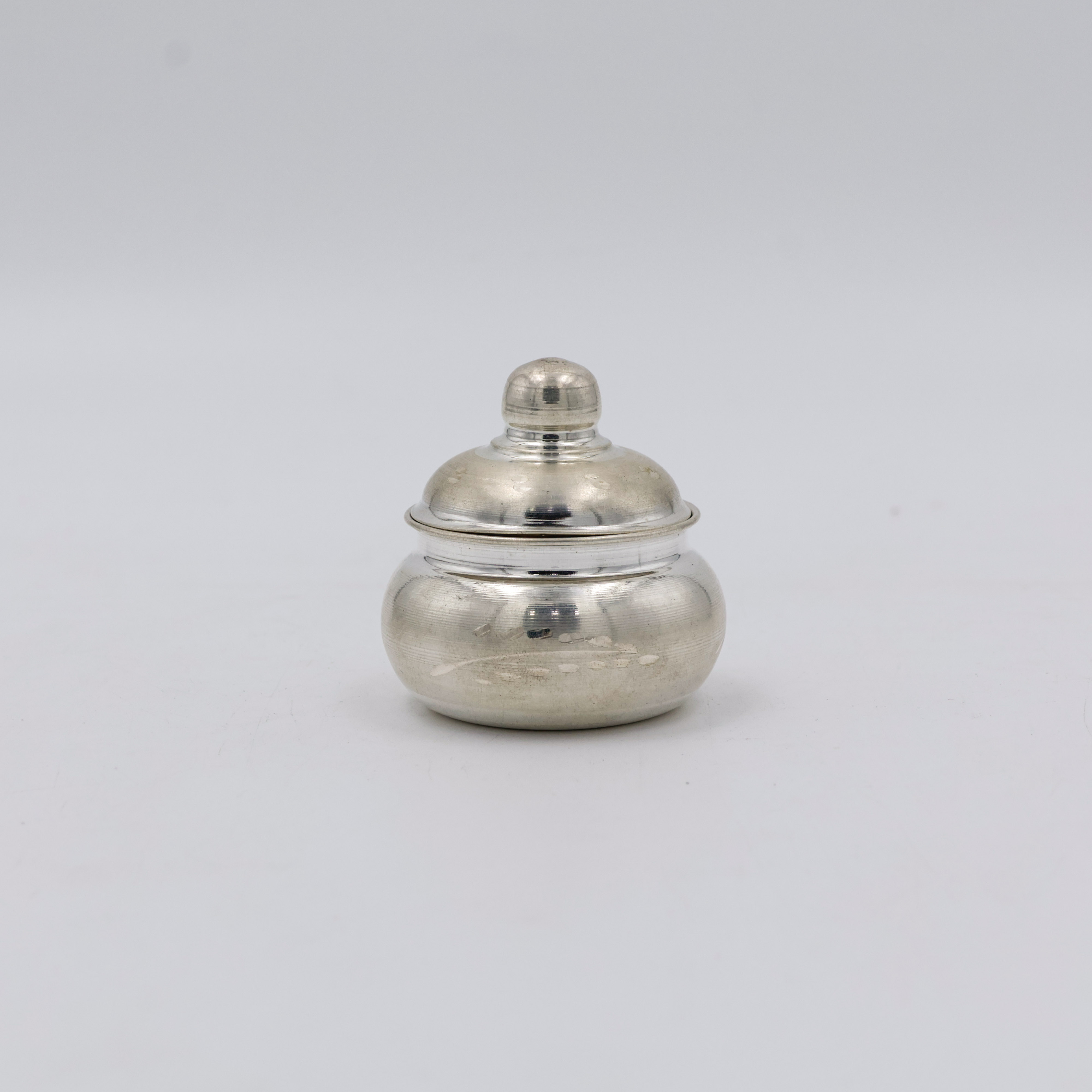 New Akshaya Jewellers - Silver Kum Kum Dabbi